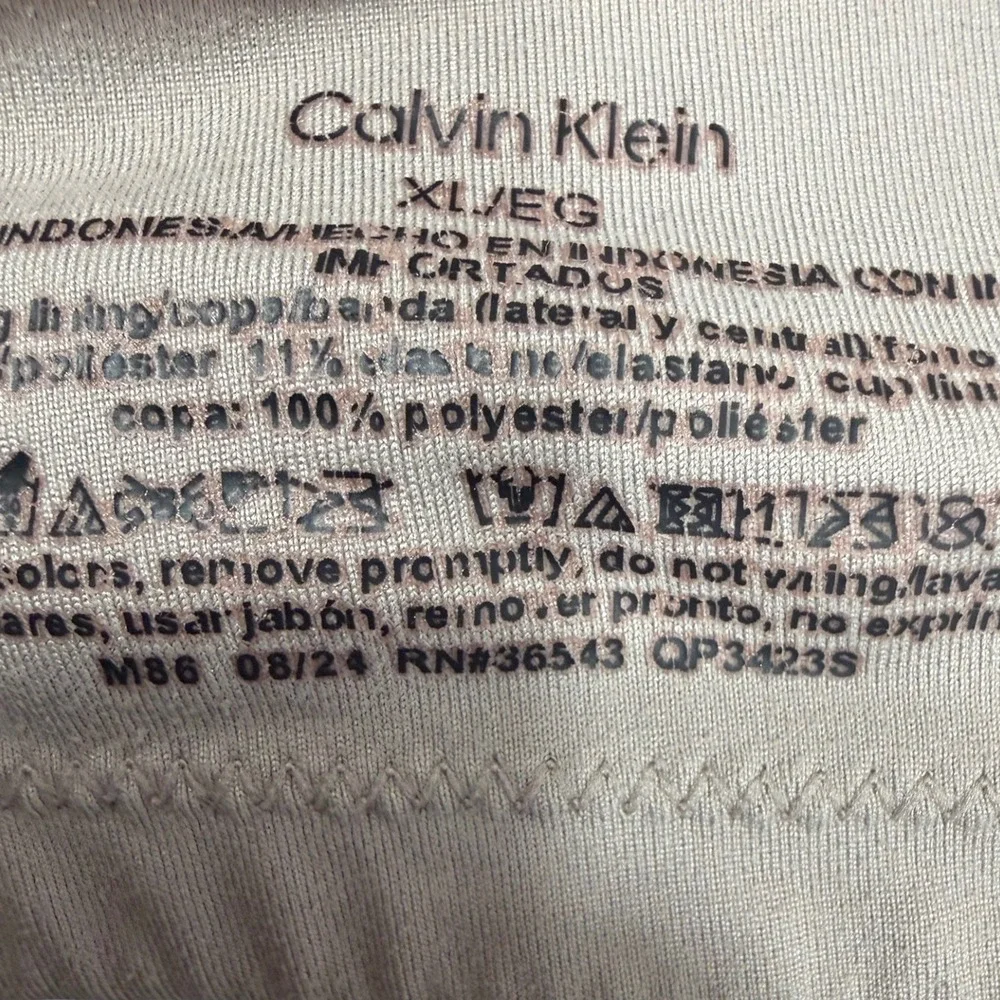 Calvin Klein Wireless T Shirt Bra Womens‎ XL Nude Seamless Lightly Lined - Picture 4 of 4